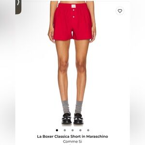 Comme Si La Boxer Classica Short in Maraschino size XS